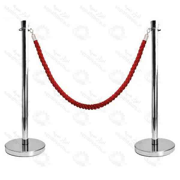 پایه راهبند تشریفاتی طنابی استیل