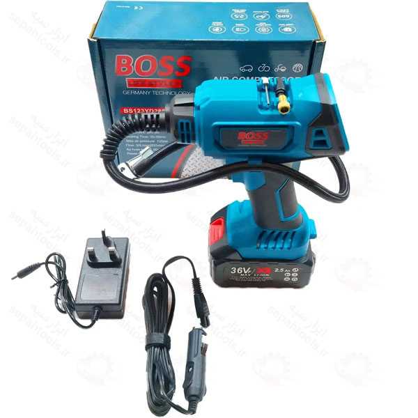 پمپ باد شارژی و فندکی باس BOSS