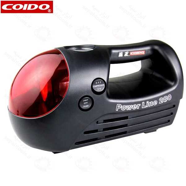 پمپ باد لاستیک خودرو COIDO 3358 چند منظور 12 ولت