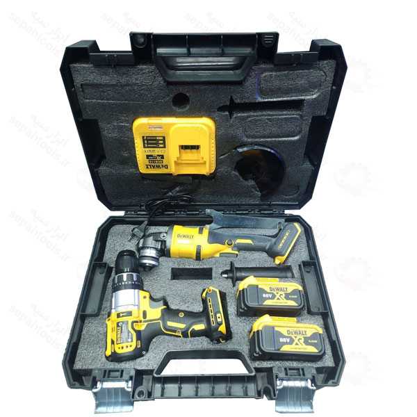 کیت دو عددی دریل و مینی فرز شارژی دیوالت