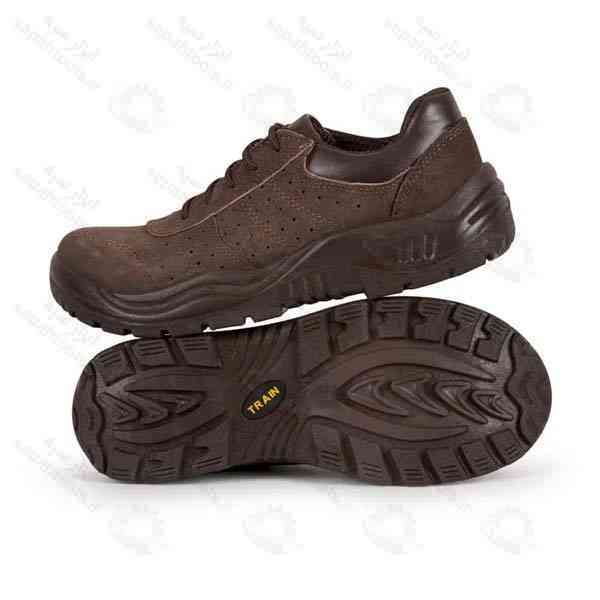 کفش ایمنی اندیشه مدل پاور کوتاه رنگ قهوه ای