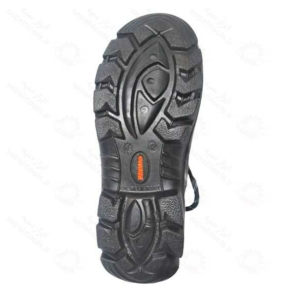 کفش ایمنی چرمی PAYMAN مدل کلانتر مشکی