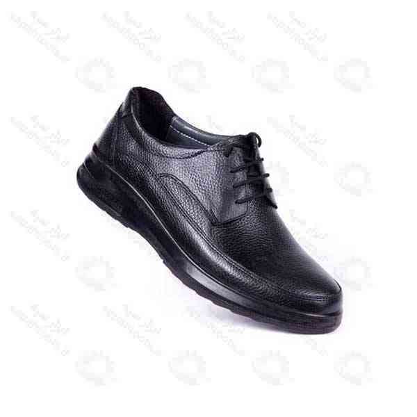 کفش اداری سناتور بنددار تمام چرم محشر تبریز