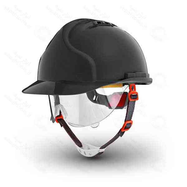 کلاه ایمنی صنعتی MK7-C هترمن با عینک ایمنی متحرک