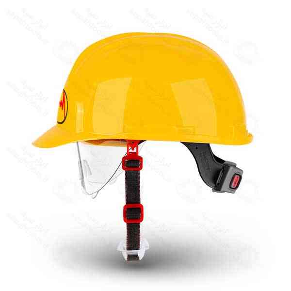 کلاه ایمنی صنعتی MK7-E هترمن با عینک ایمنی متحرک عایق برق