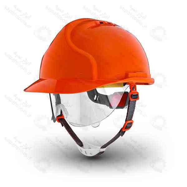 کلاه ایمنی صنعتی MK7-C هترمن با عینک ایمنی متحرک