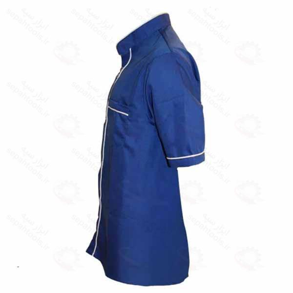 روپوش آشپزی آبی دکمه ای