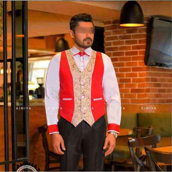 پیراهن و جلیقه رستورانی کیمیا مدل هژیر