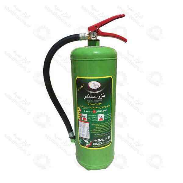 کپسول آتش نشانی 6 لیتری سوپر بیوژل خزر سیلندر
