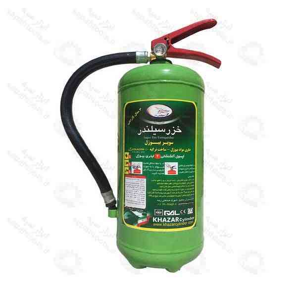 کپسول آتش نشانی 4 لیتری سوپر بیوژل خزر سیلندر