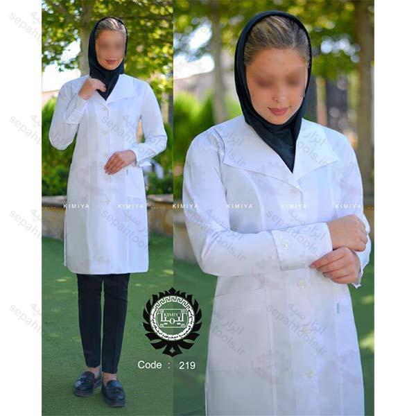 روپوش پزشکی کیمیا طرح دلبری کد 219