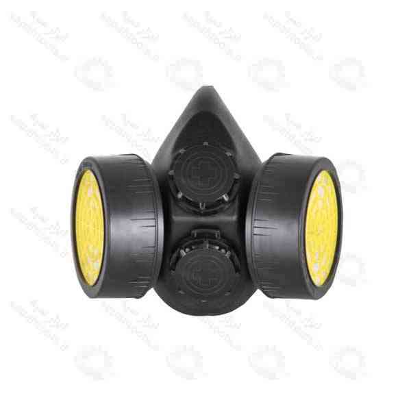 ماسک ایمنی دوفیلتر تک پلاست | ماسک صورت دوفیلتر