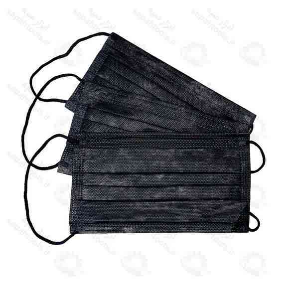 ماسک پزشکی سه لایه مشکی 50 عددی