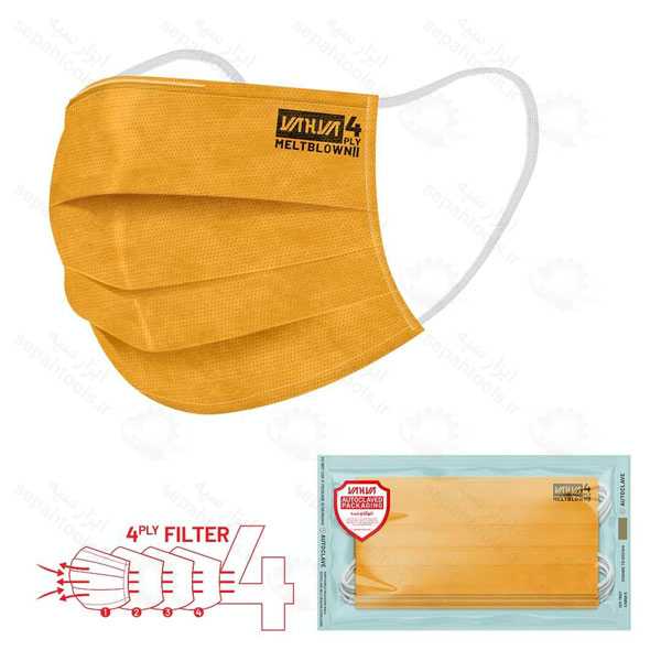 ماسک پزشکی 4 لایه بسته 5 عددی کد 9999