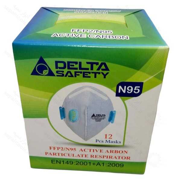ماسک ایمنی سوپاپدار DELTA مدل FFP2 N95