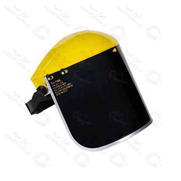 شیلد صورت تک پلاست | شیلد محافظ صورت دودی با محافظ آلومینیوم | شیلد جوشکاری