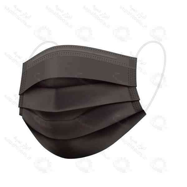 ماسک پزشکی سه لایه مشکی 50 عددی