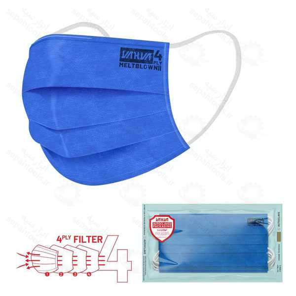 ماسک پزشکی 4 لایه بسته 5 عددی کد 9999