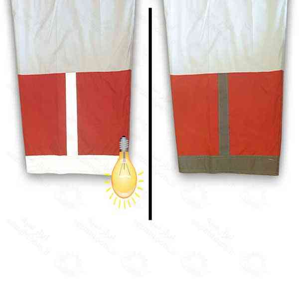 بادنمای پارچه ای ضد آب سفید نارنجی پرشین سیفتی