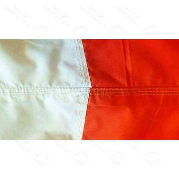 پارچه بادنمای فرودگاهی شبرنگ سفید/نارنجی