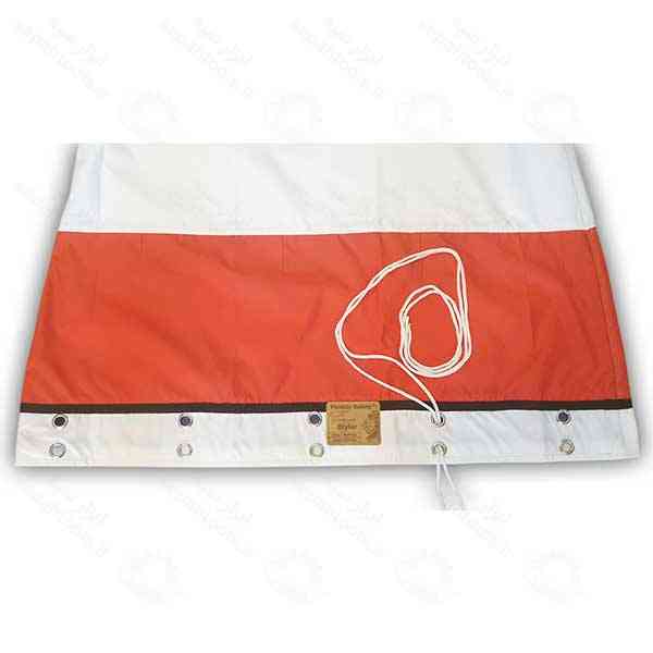 پارچه بادنمای فرودگاهی شبرنگ سفید/نارنجی