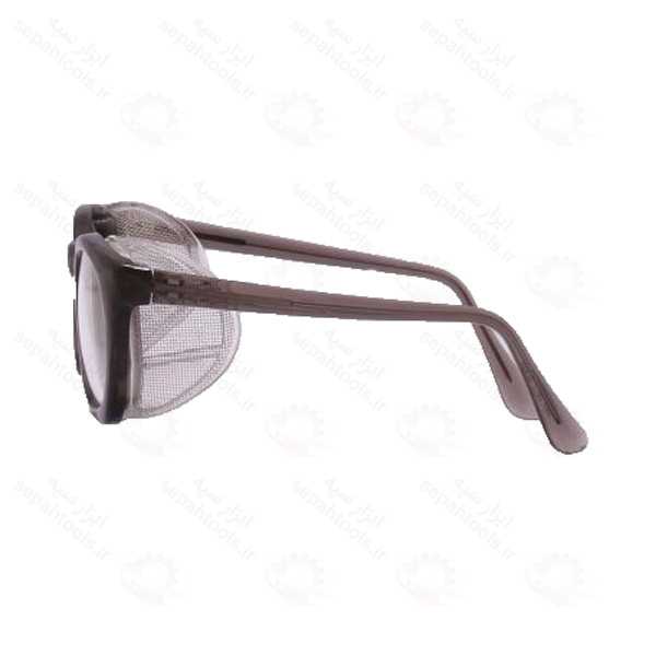 عینک ایمنی بغل توری رنگ سفید