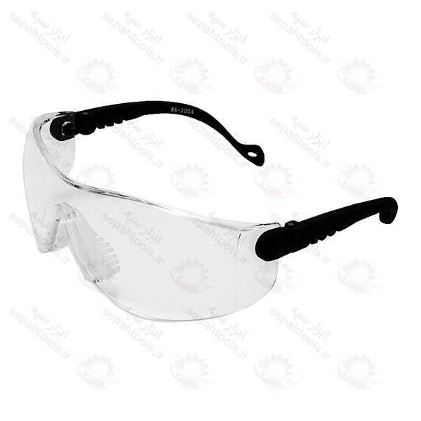 عینک ایمنی برند Optic مدل WA300A رنگ سفید مهندسی