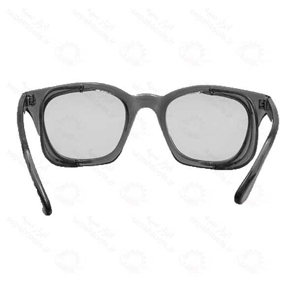 عینک ایمنی اپتیک مدل 757 بغل توری سفید رنگ