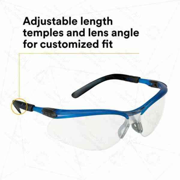 عینک ایمنی لنز ضد مه شفاف 3M مدل 11471