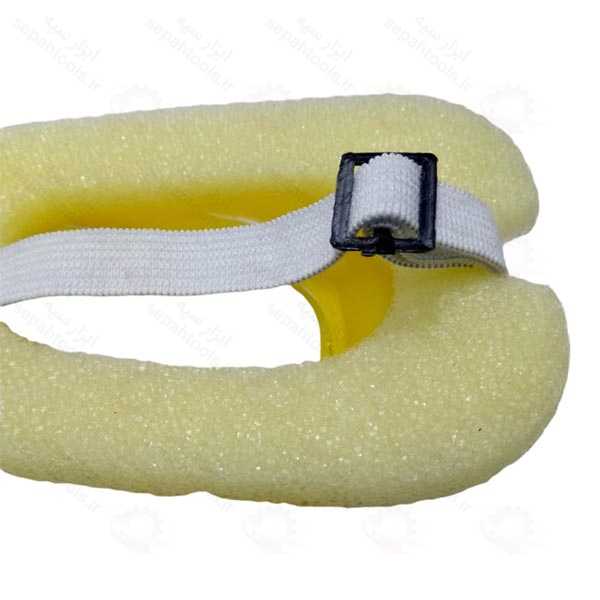 عینک ایمنی دور ابری موتوری زرد رنگ