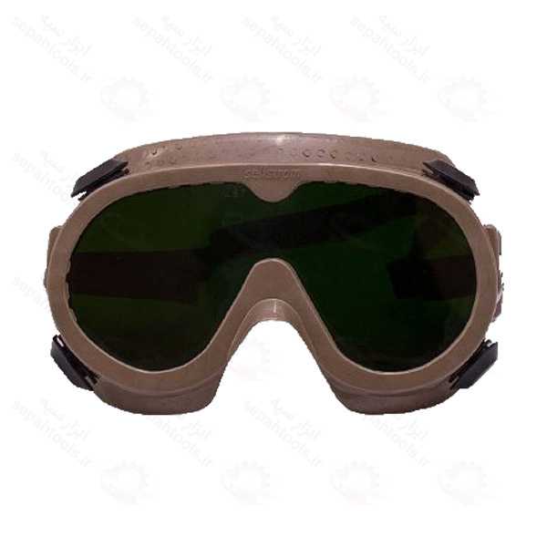عینک جوشکاری گاگل رنگ قهوه ای