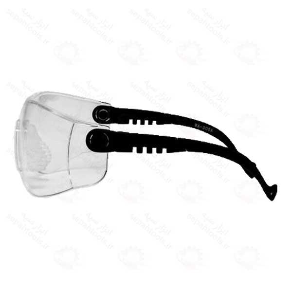 عینک ایمنی برند Optic مدل WA300A رنگ سفید مهندسی