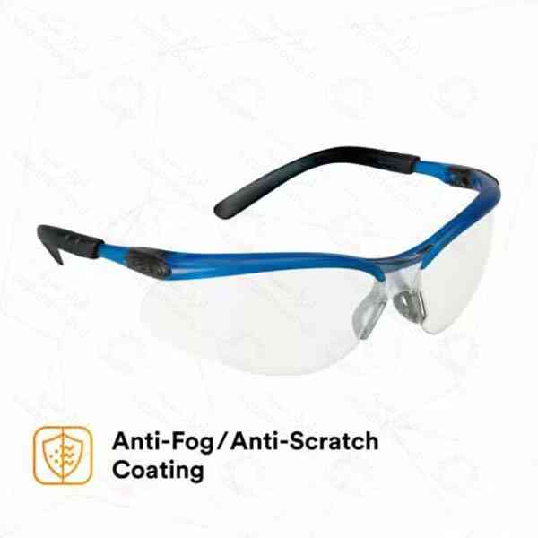 عینک ایمنی لنز ضد مه شفاف 3M مدل 11471