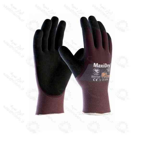 دستکش ضد مواد روغنی MaxiDry Zero - دستکش ایمنی ضد مواد روغنی مکسی درای ATG