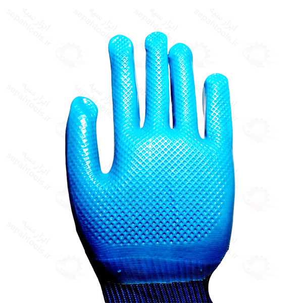 دستکش ایمنی کف لاستیکی نیتریل پاکستانی