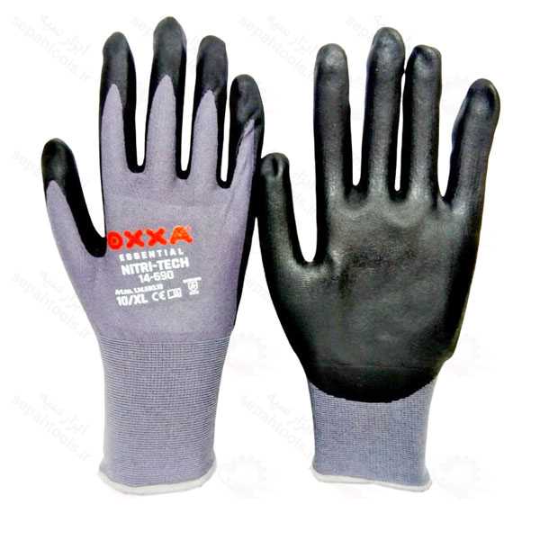 دستکش کف مواد فوم نیتریل پاکستانی OXXA