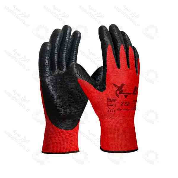 دستکش ایمنی کف مواد نیتریل شیاری تاپ