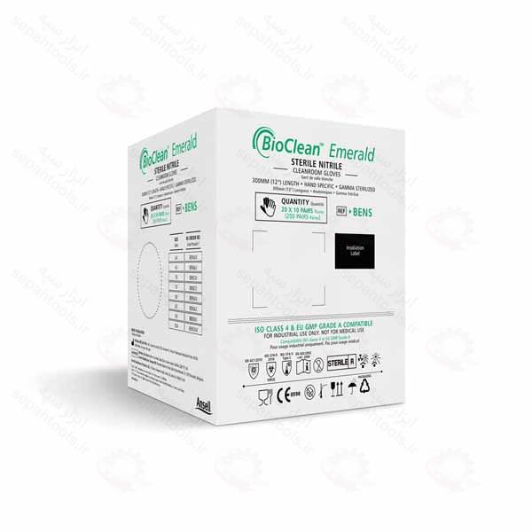 دستکش ایمنی انسل مدل BioClean Emerald BENS