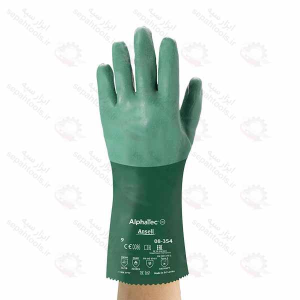 دستکش ایمنی Ansell مدل AlphaTec 08-354 
