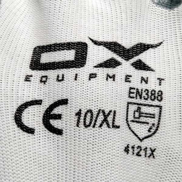 دستکش ضد برش کف مواد OX