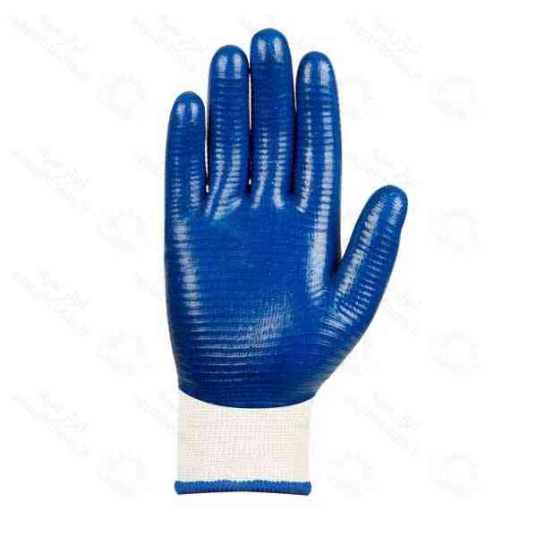 دستکش صنعتی تمام نیتریل شیاری سیگما کد 344