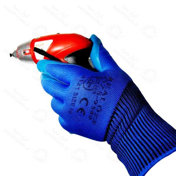 دستکش ایمنی کف لاستیکی نیتریل پاکستانی