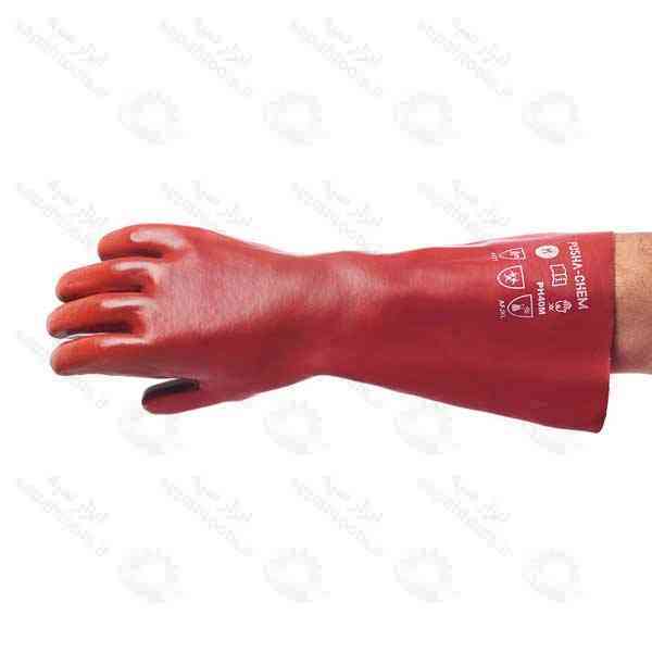 دستکش ایمنی عایق مواد شیمیایی برند پوشا کد PHN40