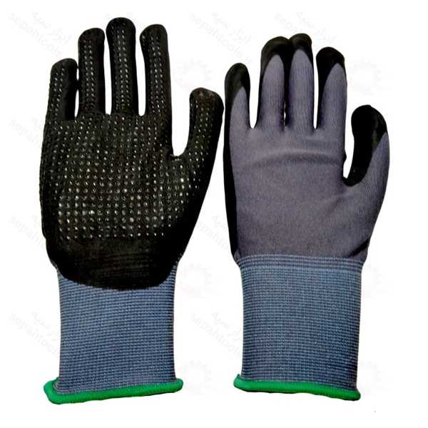 دستکش ضد برش کف خالدار پاکستانی
