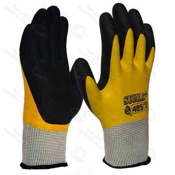 دستکش کار پوشش لاتکس فوم سیگما کد 485