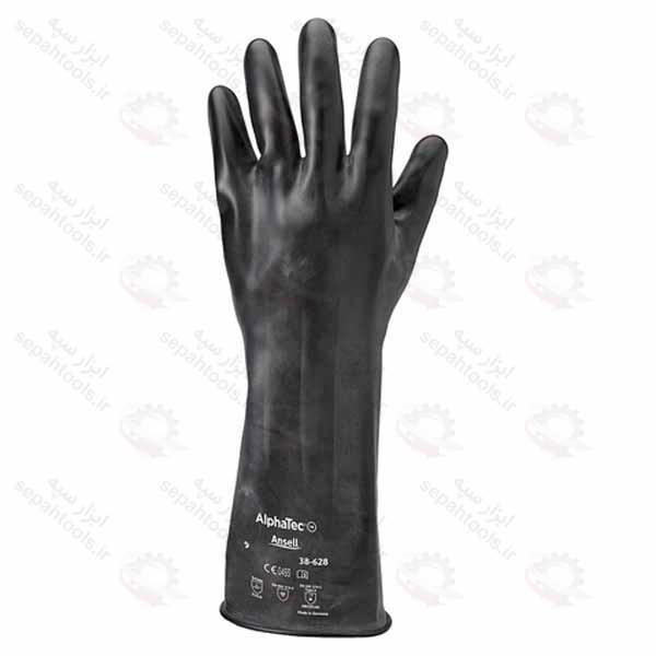 دستکش محافظ شیمیایی Ansell مدل AlphaTec 38-628