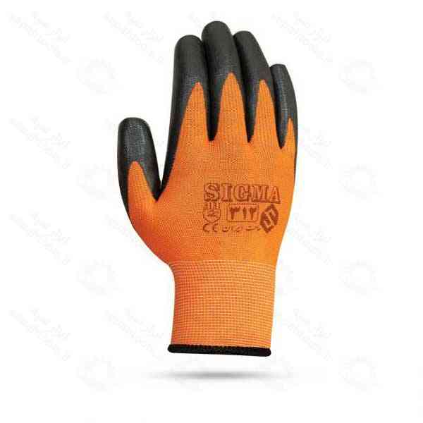 دستکش صنعتی کف نیتریل سیگما کد 312