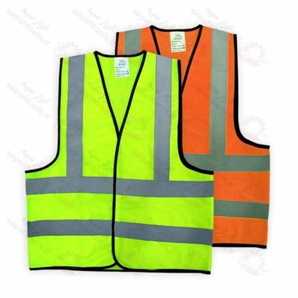 جلیقه راه داری شبرنگ چسبی