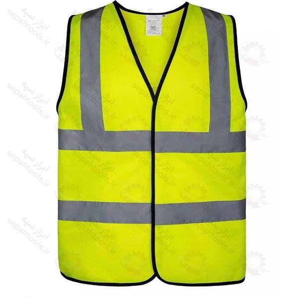 جلیقه فسفری 4 خط شبرنگ راهداری