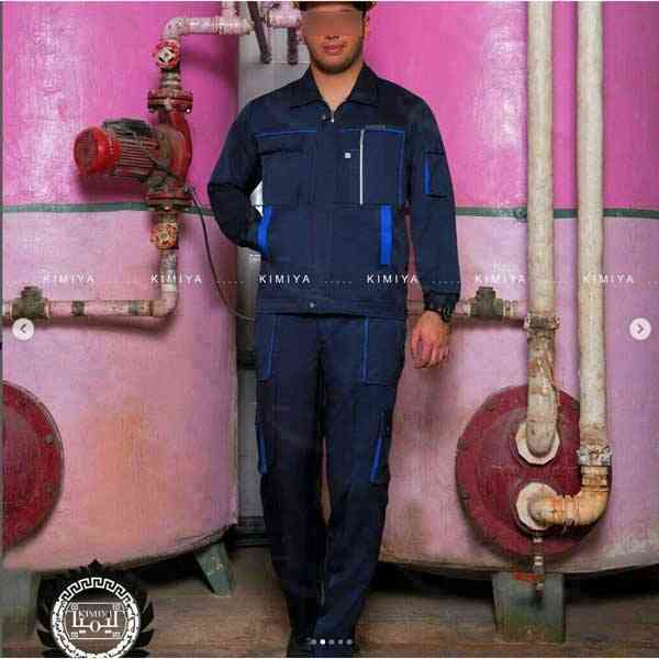 کاپشن و شلوار کیمیا مدل سناتور کد 866A رنگ سرمه ای آبی